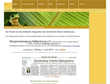 Tablet Screenshot of halberstung.de